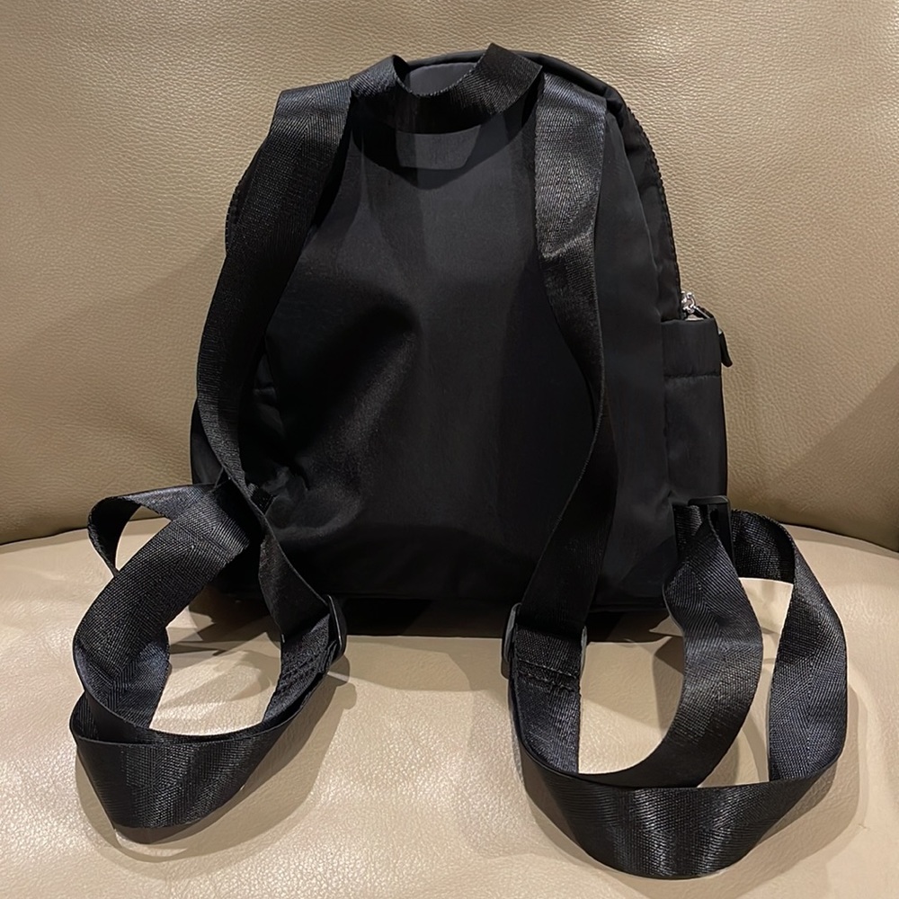 NWT Tahari nylon Monroe Jr backpack in black - Picture 2 of 6